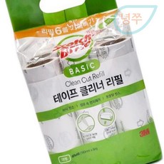 녕쭈 테이프클리너 대형 리필 6입 강아지털제거 테이프클리너대형