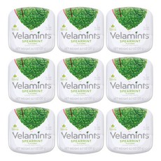 VELAMINTS 벨라민츠 무설탕 스피어민트 사탕 180g / 20g X 9통 코스트코 판매, 9개