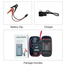 점프스타트 자동차밧데리방전 배터리방전 밧데리방전 자동차방전점프 차량용점프스타터 68800mah 자동차 배터리 점프 스타터 휴대용 전원 은행 2000a 듀얼 usb 고속 충전기, 검은색, 1개