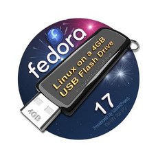 페도라 17(8GB USB 스틱 플래시 드라이브 CD 및 퀵 레퍼런스 가이드 포함)