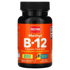 자로우 포뮬라 메틸 B12 트로피컬 맛 2 500mcg 츄어블 100정, 1개