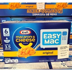 크래프트 이지 맥 마카로니 & 치즈 디너 6개입, 366g, 1개