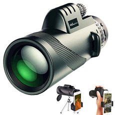 [미국] Monocular Telescope 40×60 Compact High Power Zoom Starscope BAK4 Prism for Bird Watching Wildl, 60x40