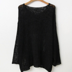 여성여름긴팔니트