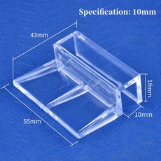 어항 아크릴 클립 뚜껑 커버 브래킷 거치대 선반 램프 필터 배럴, 4.10mm, A.4Pcs, 1개