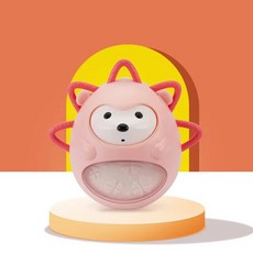 모빌 신생아용 아기 딸랑이 장난감 침대 모바일 인형 벨 고슴도치 텀블러 티더 몬테소리 음악 0-12 개월 상호 작용, [02] Pink, 1개
