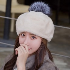통밍크여성모자