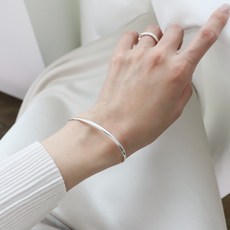 실버925뱅글팔찌