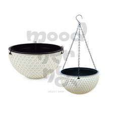 행잉 화분걸이 행잉식물걸이 행잉바구니, 아이보리, 1개