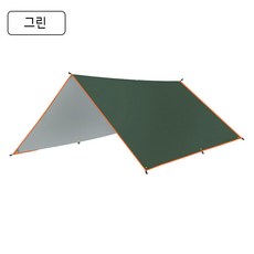 은박 코팅 경량 미니 사각 렉타타프 3X3 / 3X4 / 3X5, 타프 그린