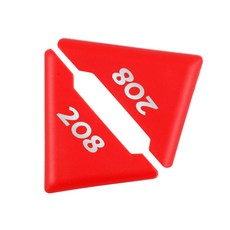 2pcs 자동차 도어 코너 범퍼 버퍼 보호 스크래치 수호자 푸조 208 액세서리 스타일링, 208 Red, 레드, 2개
