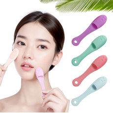 깔끔더하기 세안브러쉬 모공 블랙헤드 클렌징, 2개, 라벤더퍼플