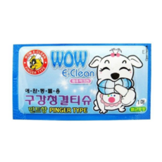 와우 이크린 애완동물용 구강청결티슈, 1개입, 700개