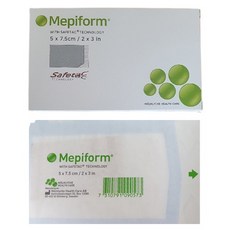 메피폼 소형 5cm x 8cm 5매 1상자 켈로이드 제왕절개 화상 수술 상처 흉터, 1개