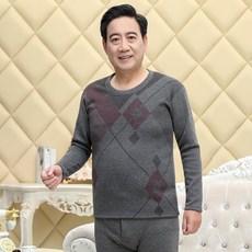 중년 두꺼운 기모 융 겨울 가을 스카이 아빠룩 노인 할아버지 사이즈늘임 와이드 루즈핏
