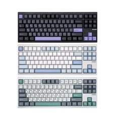 프리플로우 머코우즈 MCHOSE GX87 풀 알루미늄 유무선 기계식 키보드_브론즈_BLACK_미스트블루축, 브론즈, 미스트블루축, 블랙