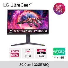 LG 울트라기어 32GR75Q IPS 160Hz QHD 32인치 게이밍모니터 BEST, LG기사 무료 방문설치