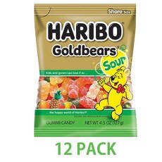 Haribo 하리보 골드베어 사우어 127g 12팩, 1개