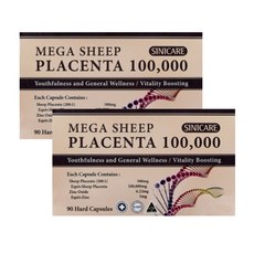 시니케어 양태반캡슐100000(10만)mg 90정 2개+사은품 양태반크림+무료배송, 180정