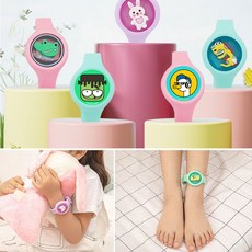 [모아커넥트] 모기퇴치 팔찌 유아 썸머패치 밴드 LED 캠핑 벌레 기피제, 모아_사자