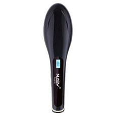 NASV 브러쉬타입 헤어 스타일러 고데기 BEAUTY STAR, 블랙
