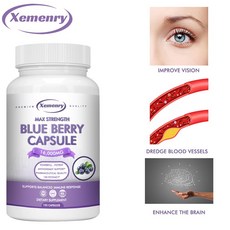 XEMENRY 블루베리추출물 16000mg 시력개선 시력보호 면역력 강화 60/120 캡슐, 2개, 120정