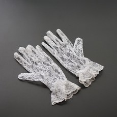 개화기소품 망사 레이스 섹시 블랙 장갑 무대소품 셀프웨딩 소품 결혼식 화이트 프릴 복고풍