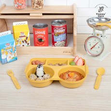 어린이집 친환경 옥수수 식판, 옥수수로 만든 친환경 Yummy Corn Lunch B