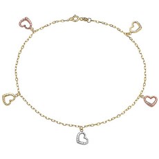 Pori Jewelers 포리 보석상 14K 솔리드 골드 색 매달려 매력 발찌는 "여러 스타일 - 10