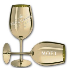 Moet Chandon 모엣샹동 샴페인 글라스 2개 골드