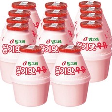빙그레 딸기맛 우유, 14개, 240ml