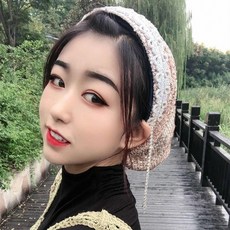 하 a splice 태슬 글리터 모자 돌아가다 인싸템 같은스타일 두건 비단스카프 뚜껑 헤드 블