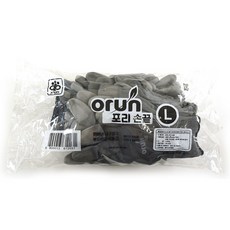 오런 포리 손끝 코팅장갑(L) 10P, 색상랜덤, 10개