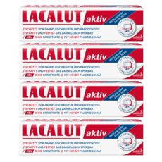 Lacalut 액티브 치약 100ml 4팩 Toothpaste active 100 ml