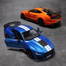 마이스토 1-18 2020 포드 머스탱 쉘비 GT500 다이캐스트 모형자동차 미니카 키덜트 수집, 블루