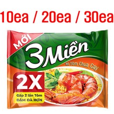 Thomy 베트남 3Mien 라면 새우맛 Mi Tom Chua Cay, 20개