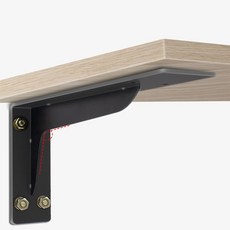 DIY 다이 받침대 까치발 지지대 꺽쇠 ㄱ자 선반대 310mm 벽선반 브라켓 2p G453, 310MM (블랙), 1개