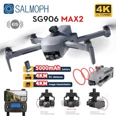 드론 쿼드콥터 SG906 MAX 1 / Pro 2 전문 FPV 4K 카메라 3 축 짐벌 4KM 브러시리스 GPS 장애물 회피 RC, [20] 906 pro2 2B Bag