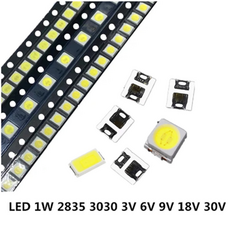 led칩 110pcs smd led 2835 3030 5730 칩 0.5w 1w 3v, 내츄럴 화이트, 5730 0.5w 150ma, 1개