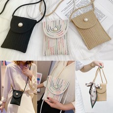 니트 미니 핸드폰크로스백2way 토트백 가벼운가방