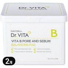 닥터비타 모공패드 얼굴 유분기 피지조절 (포어 앤 세범 밸런싱 패드 80매입), 2개, 180g