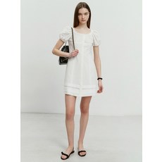 Dunst for WOMEN 2-WAY SHIRRING DRESS WHITE_UDDR4B227WT