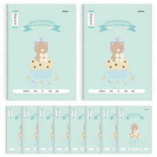 클라리온 1200 10칸 쓰기 초등 스프링노트 10권, A 컵케이크