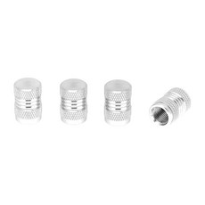 자동차 트럭 오토바이용 타이어 밸브 스템 캡 7x16.5mm 알루미늄 합금 실버 톤 장식용 인피나투 먼지 커버, 1개