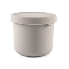 뚜껑이 있는 실리콘 식품 저장 냉동 용기 실리콘 휴대용 그릇 밀봉 누출 방지 식품 탱크 식기세척기 마이크로파 안전, 1개, 흰색