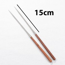 목재 오마카세 젓가락 15CM 290MM 스테인레스 육각형 일식 사시미 에보니
