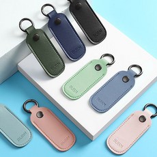 bubm USB 수납 휴대 가죽 미니파우치 키링 가죽케이스, 본상품선택, USB파우치키링_마린블루,