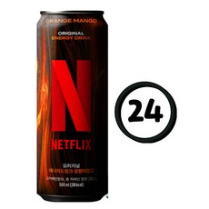 넷플릭스 에너지드링크 오렌지망고맛, 24개, 500ml