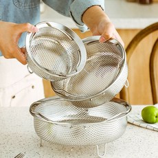 316L펀칭찜기 당뇨 당질저감 저당밥트레이 스텐 찜기 채망 14/18/22CM거름망