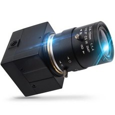 [해외] 1.3MP HD 미니 단색 블랙 화이트 낮은 INDURSTRIAL USB 카메라 OTG UVC 망원경 USB 웹캠 2.812MM VARIFOCAL 렌즈, 2.8-12 미리메터 (수동)